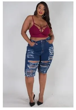 Gigi 2 Distressed Shorts
