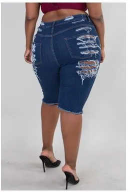 Gigi 2 Distressed Shorts