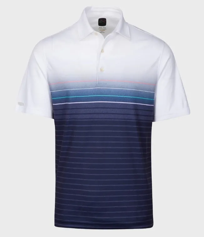 Greg Norman ML75 Microlux Stripe Print Polo