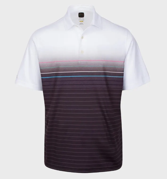 Greg Norman ML75 Microlux Stripe Print Polo