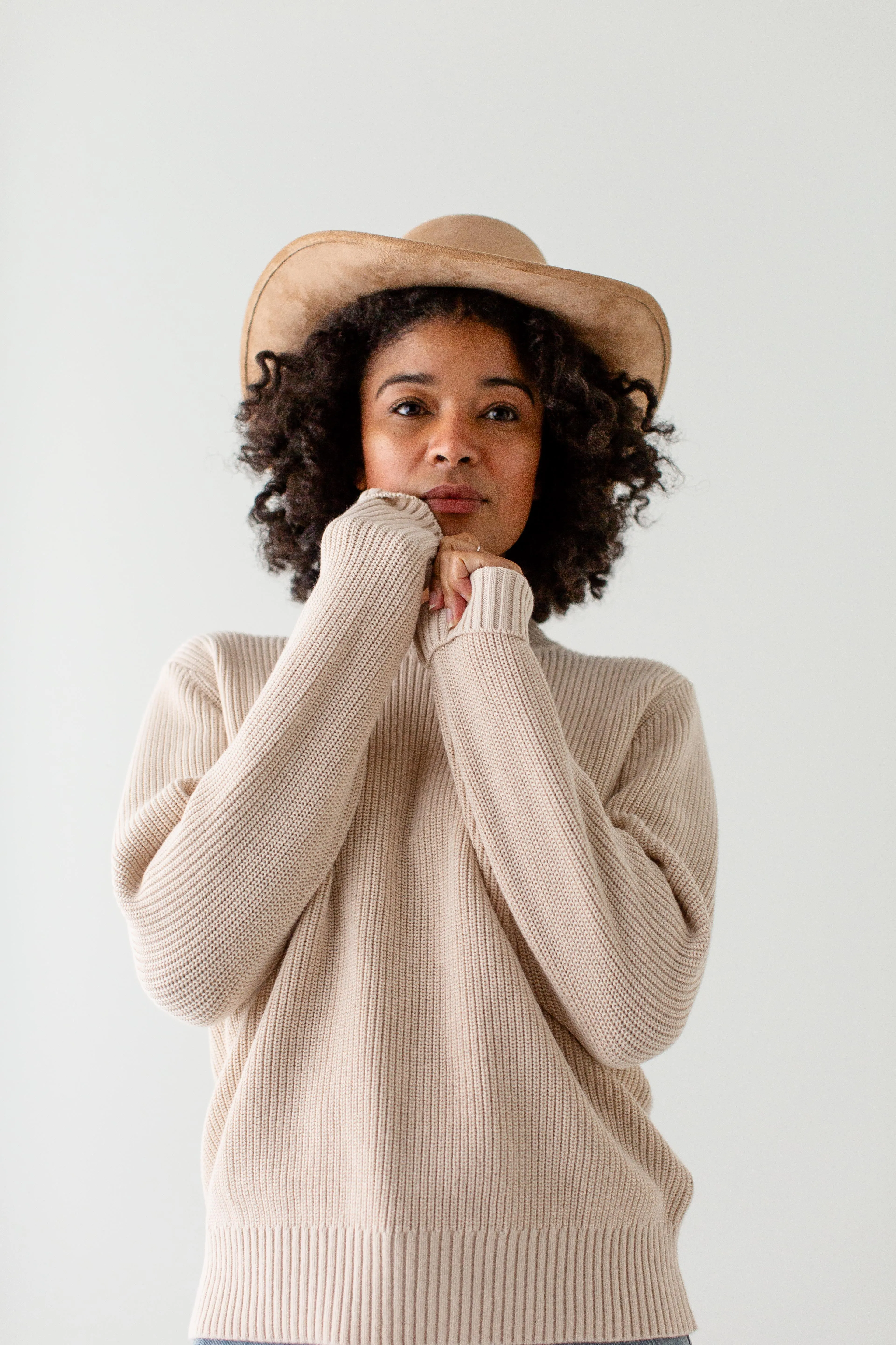 'Hemingway' Cotton Fisherman Sweater