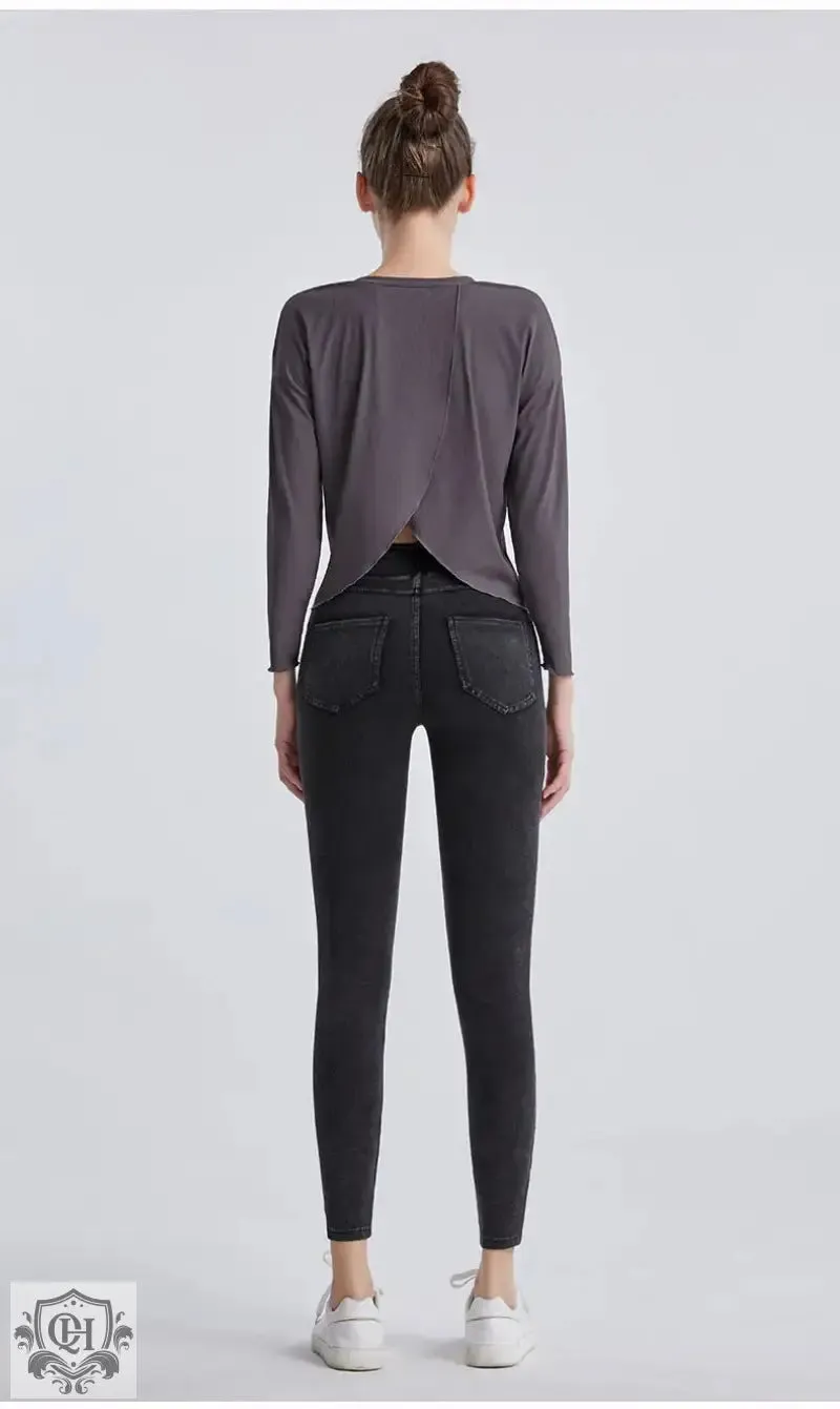 High Waist Fleece Padded Fitness Pants