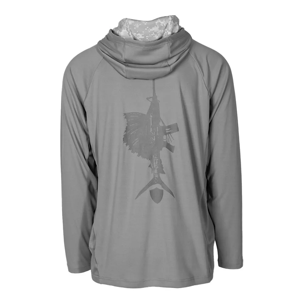 Hooded Performance Long Sleeve Shirt | Ghost Digi Camo PreOrder