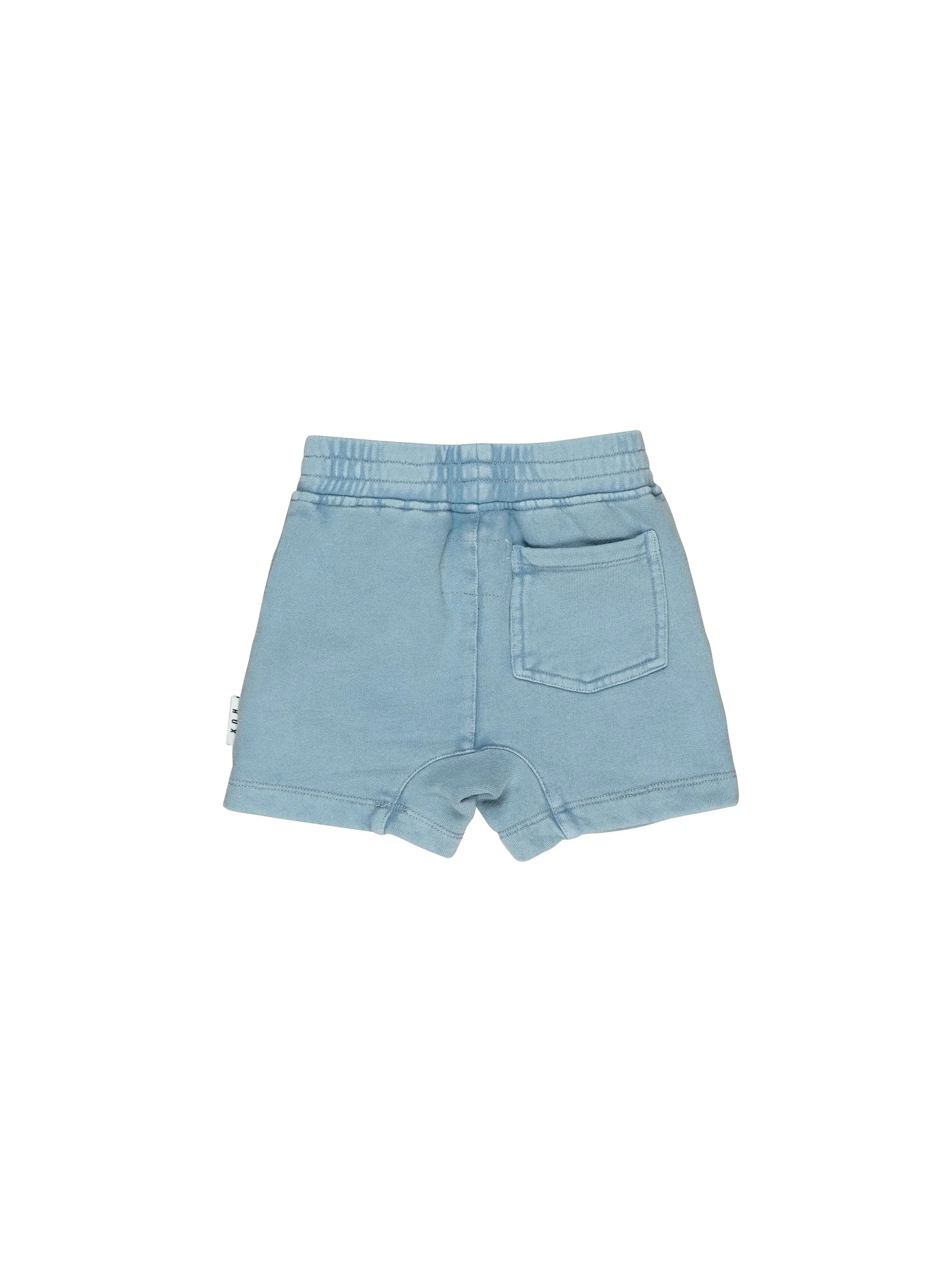 Huxbaby Vintage Terry Slouch Short - Dusty Blue