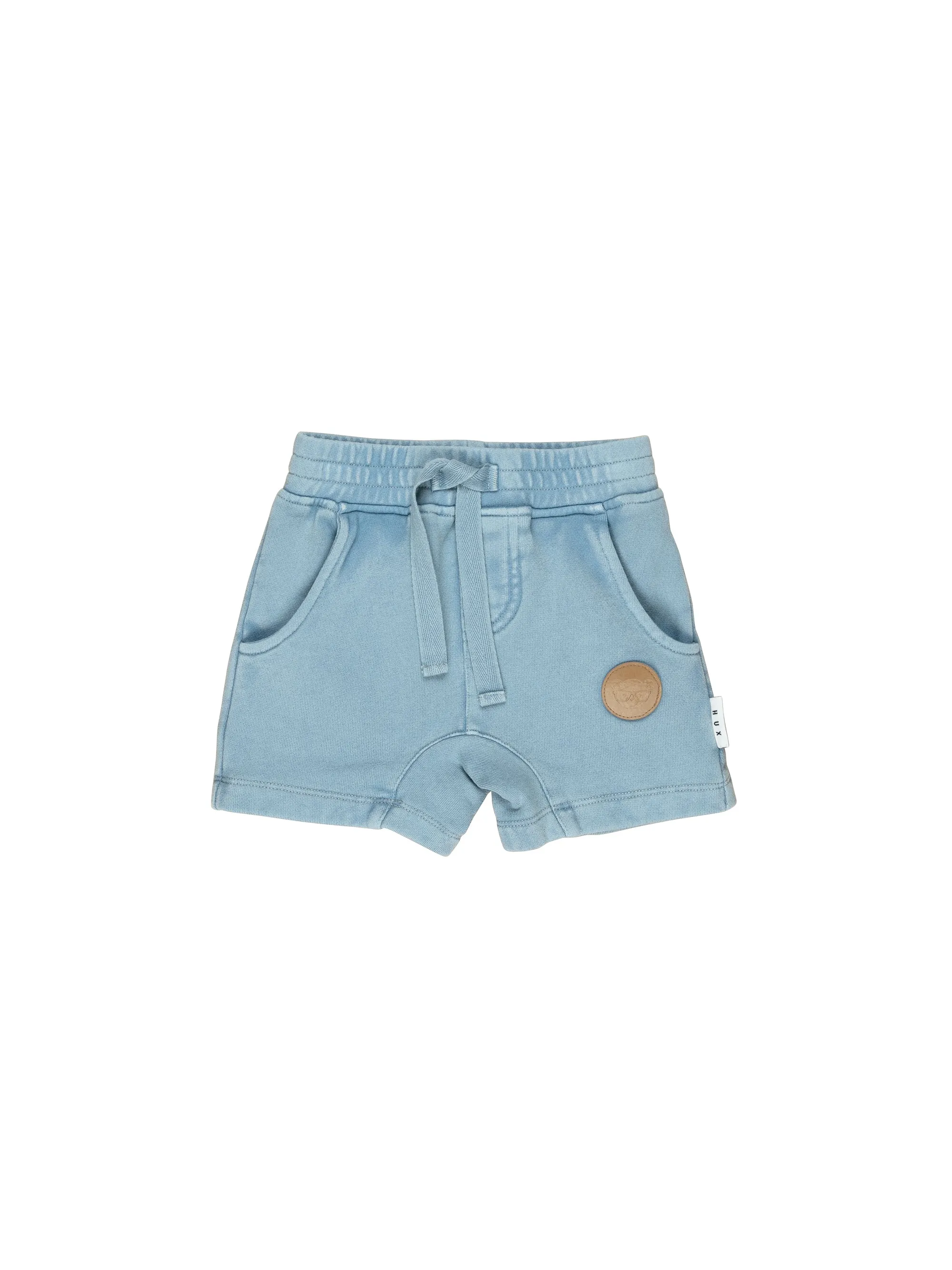 Huxbaby Vintage Terry Slouch Short - Dusty Blue