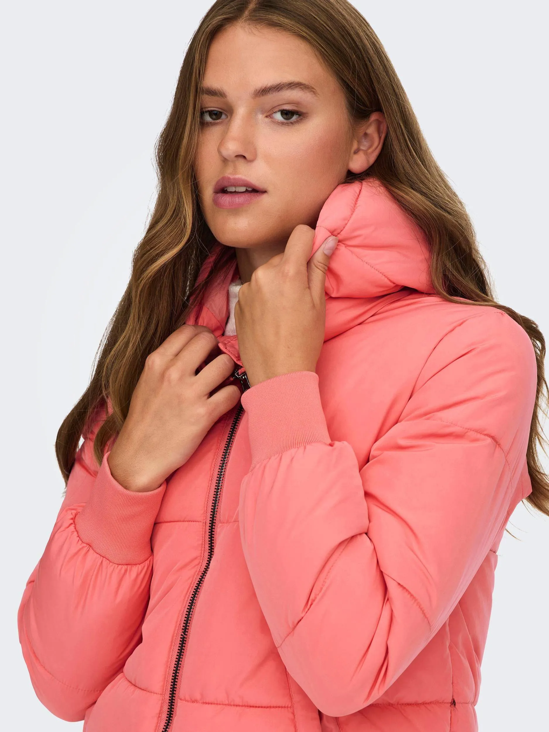 Jacqueline De Yong NEWERICA Hooded Jacket -ROSE