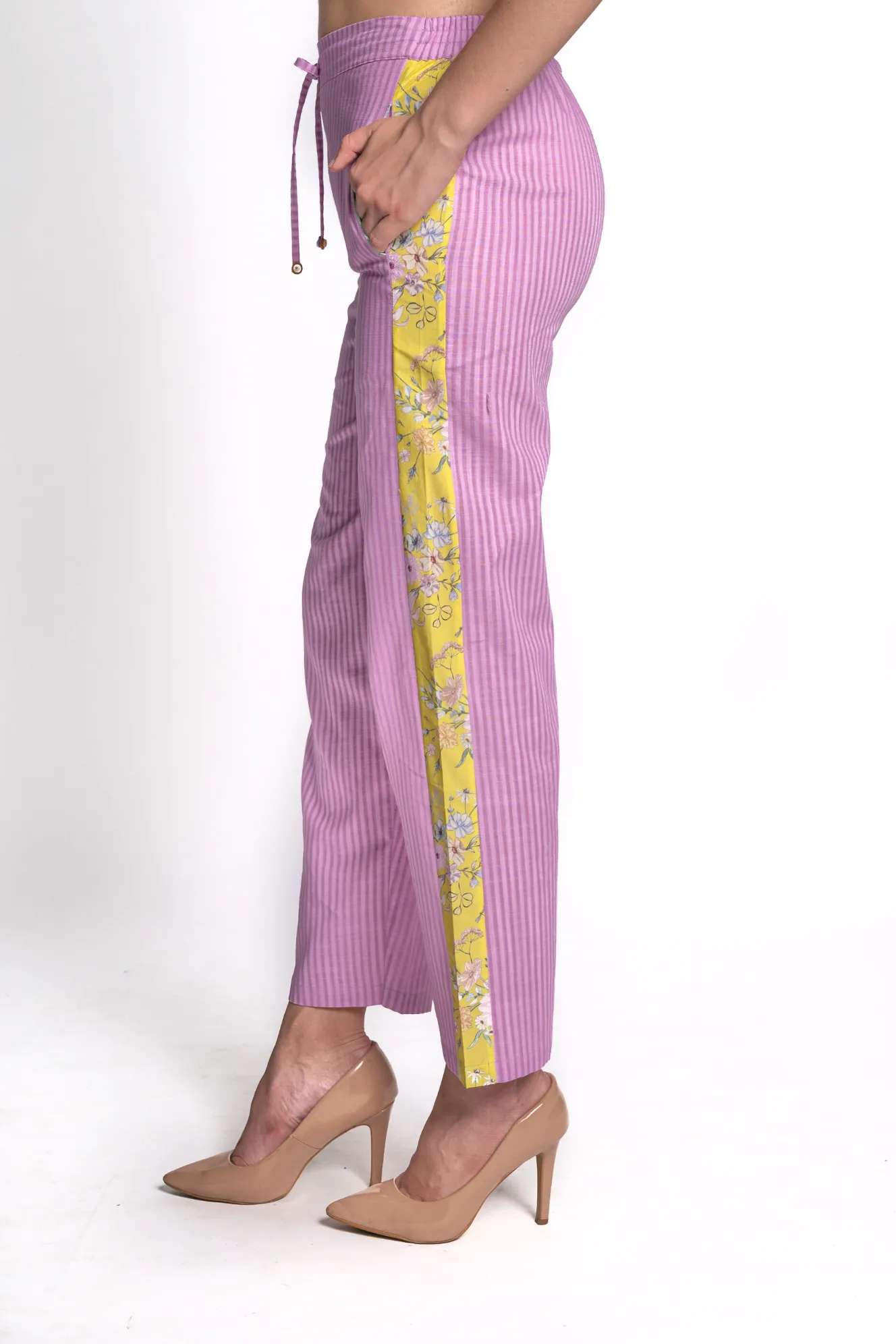 Jamuni Cotton Stripe Pants