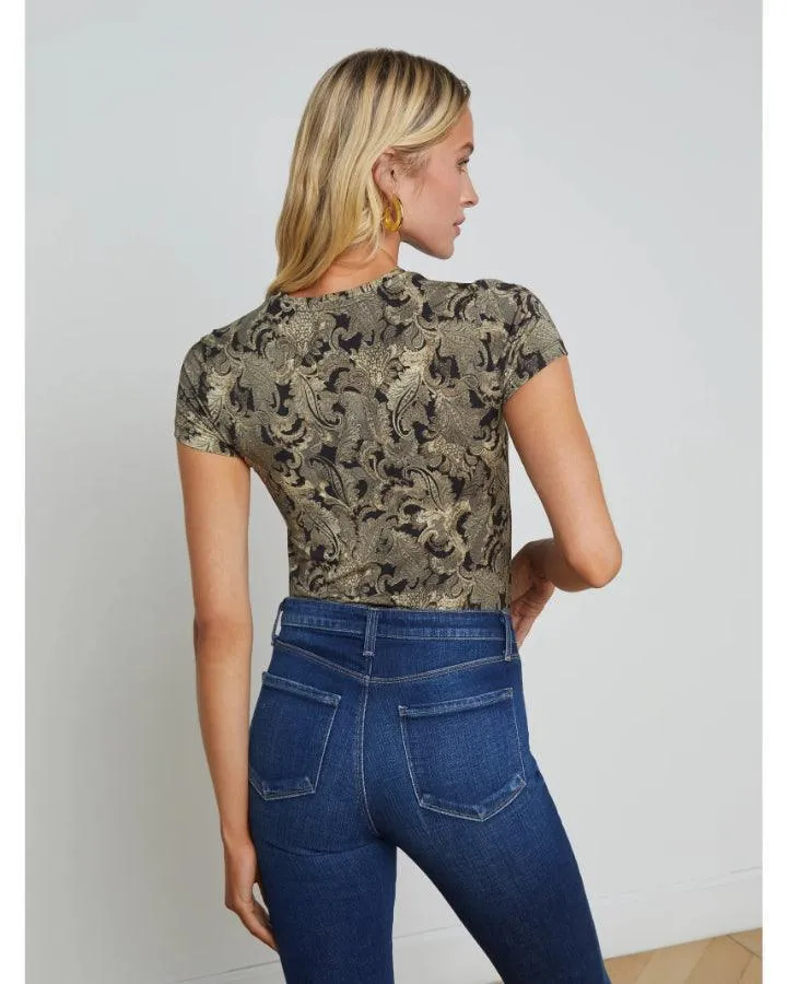 L'Agence Ressi Bold Paisley Tee