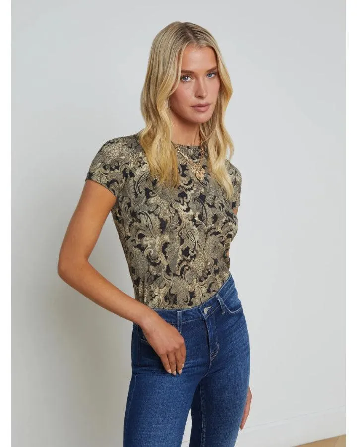L'Agence Ressi Bold Paisley Tee