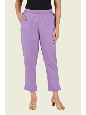 LILAC COTTON PANTS