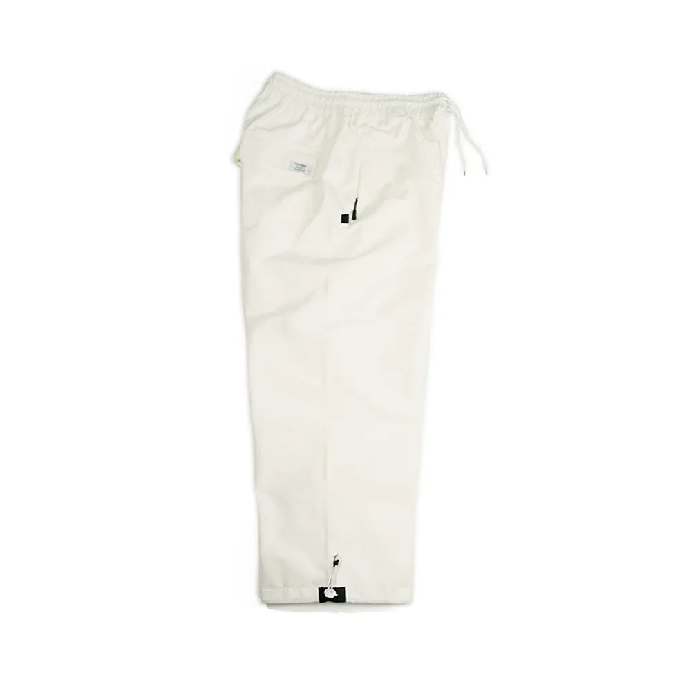 LOGO COTTON SUPER WIDE PANTS WHITE