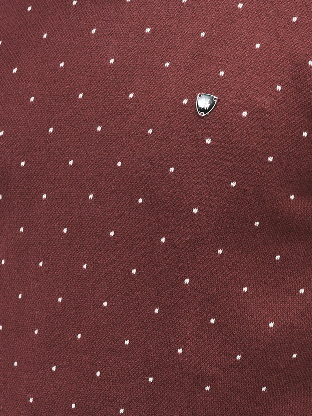 Maroon Printed Sweaters