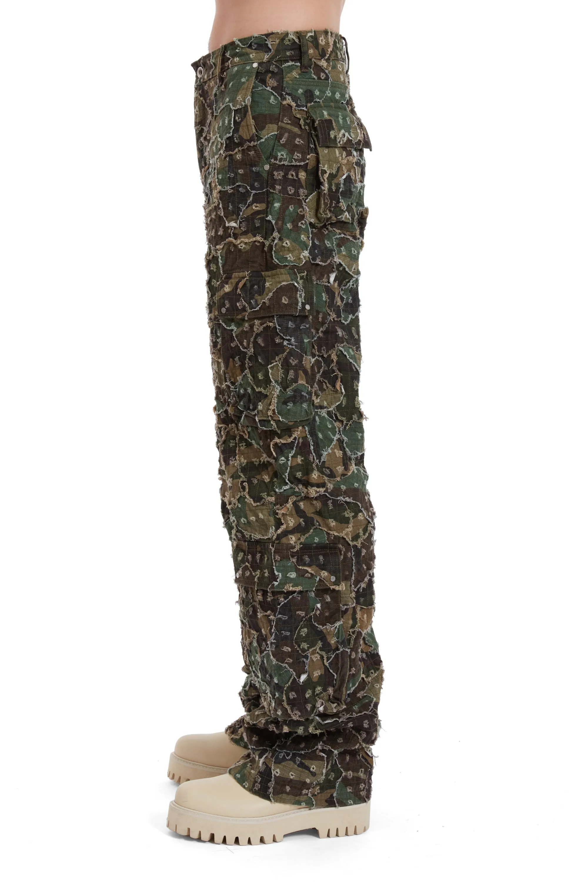 MICRO DISTRESSED CARGO PANT