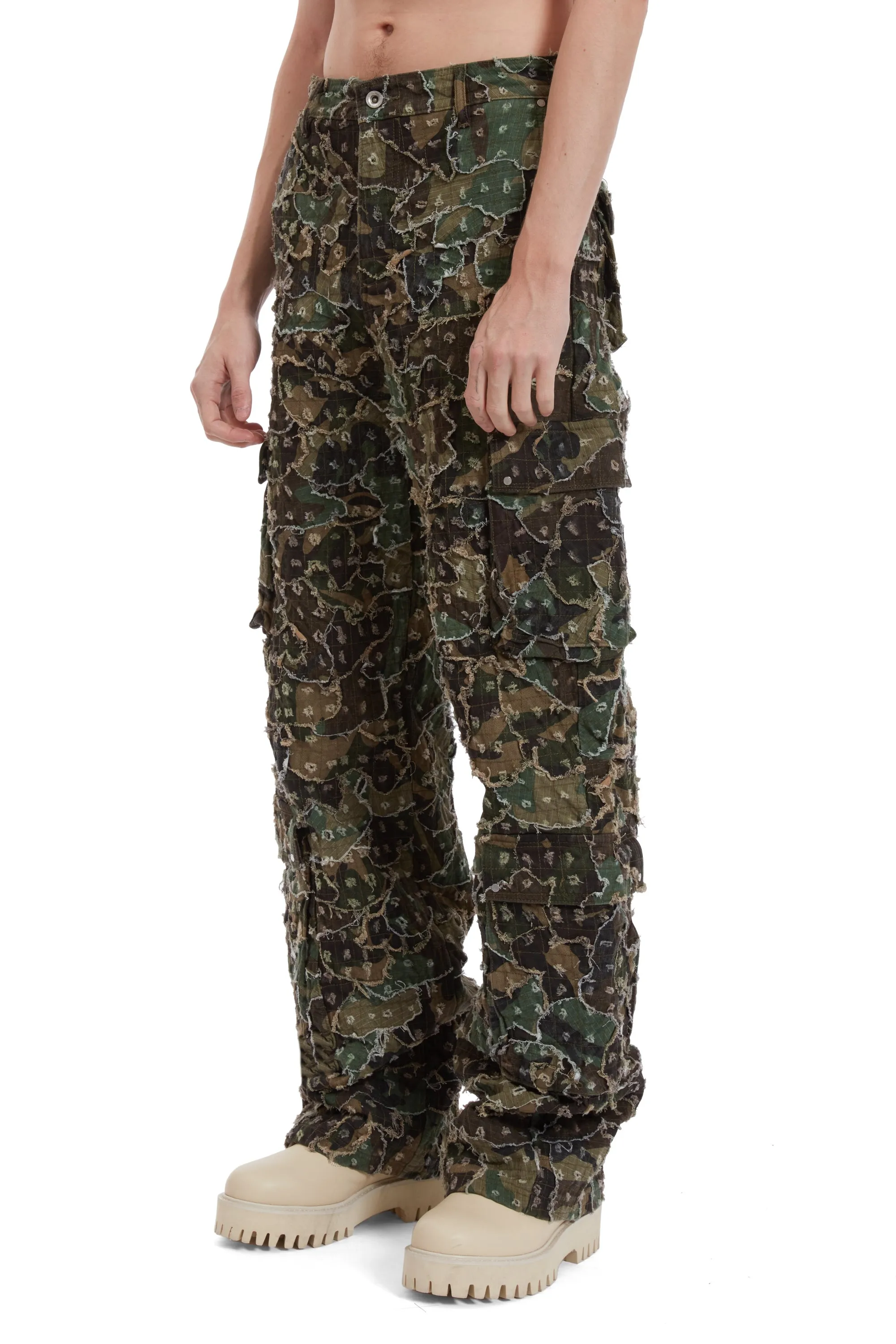 MICRO DISTRESSED CARGO PANT
