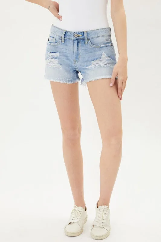Mid Rise Boyfriend Shorts.