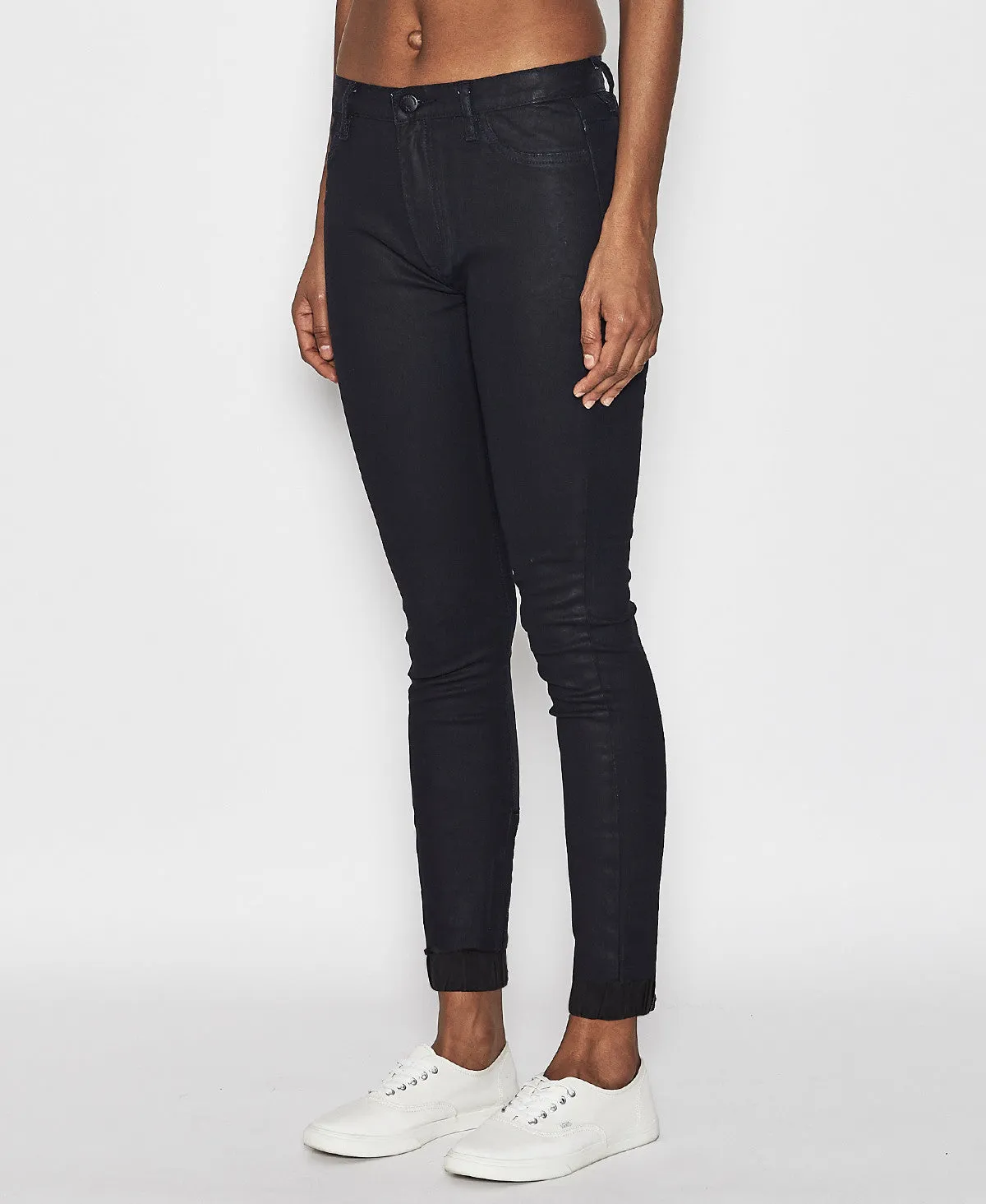 Nena & Pasadena Women's Flight Skinny Pants Wax Blue Black NPWSFP003