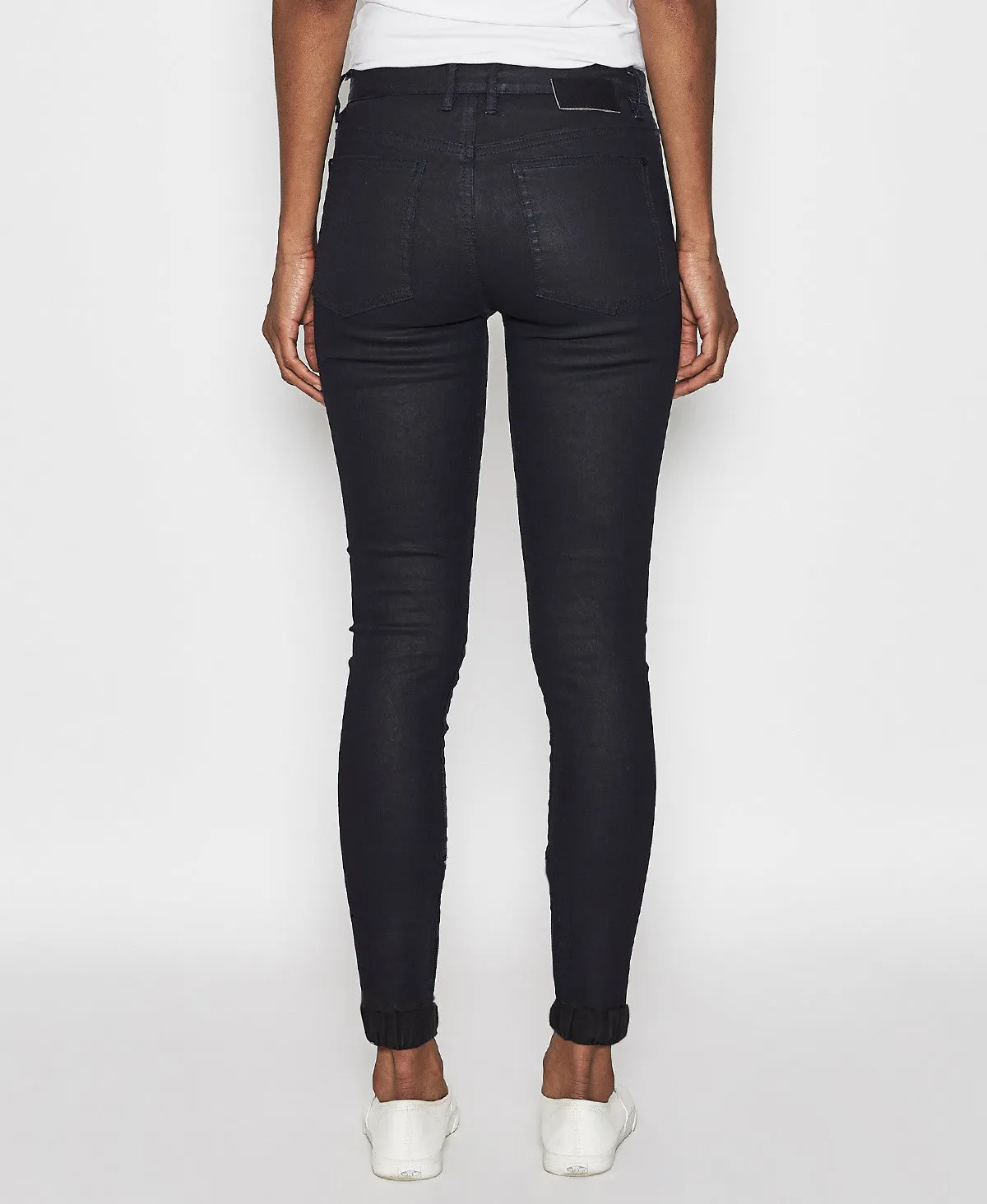 Nena & Pasadena Women's Flight Skinny Pants Wax Blue Black NPWSFP003