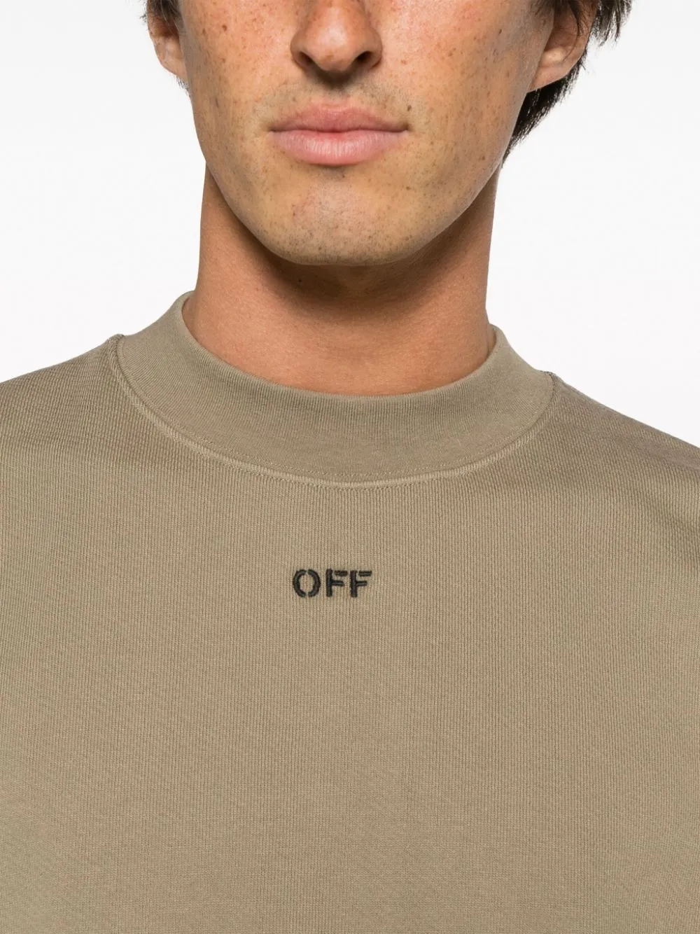 Off White Sweaters Beige