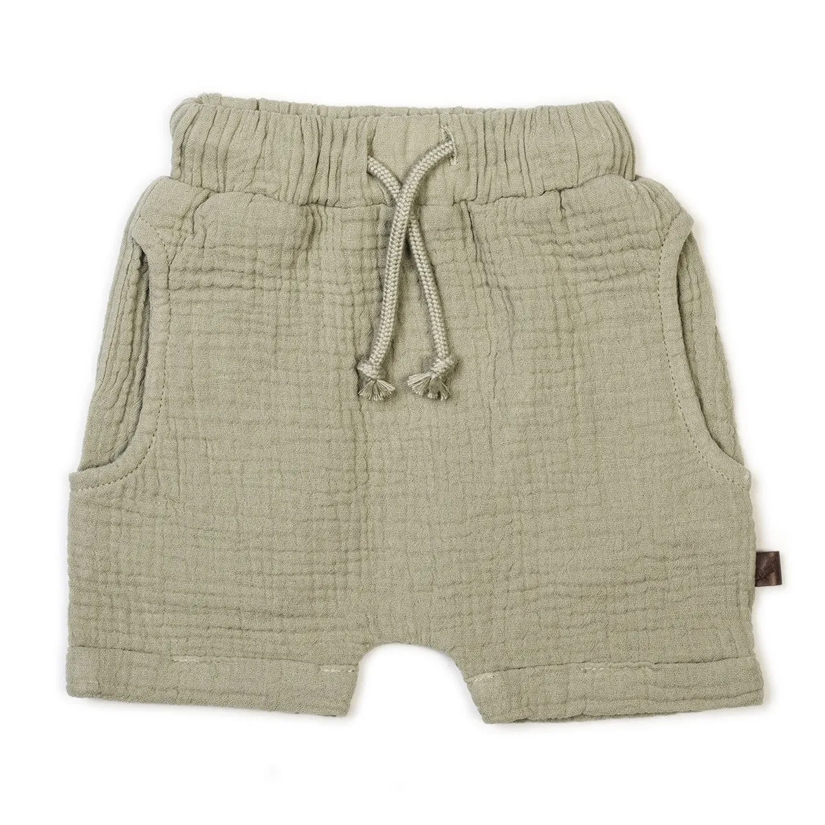 Organic Harem Shorts Sage