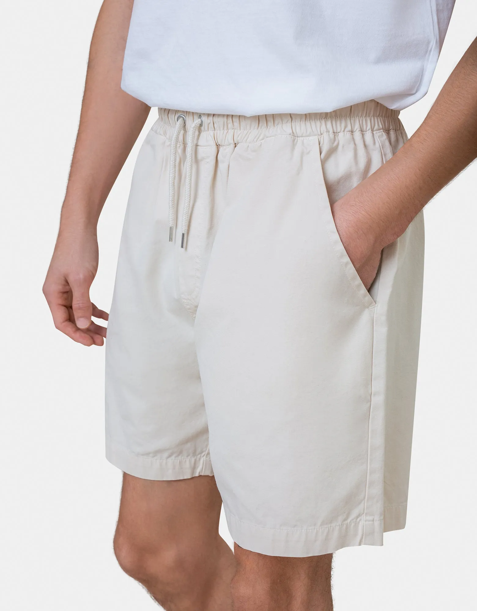 Organic Twill Shorts - Optical White