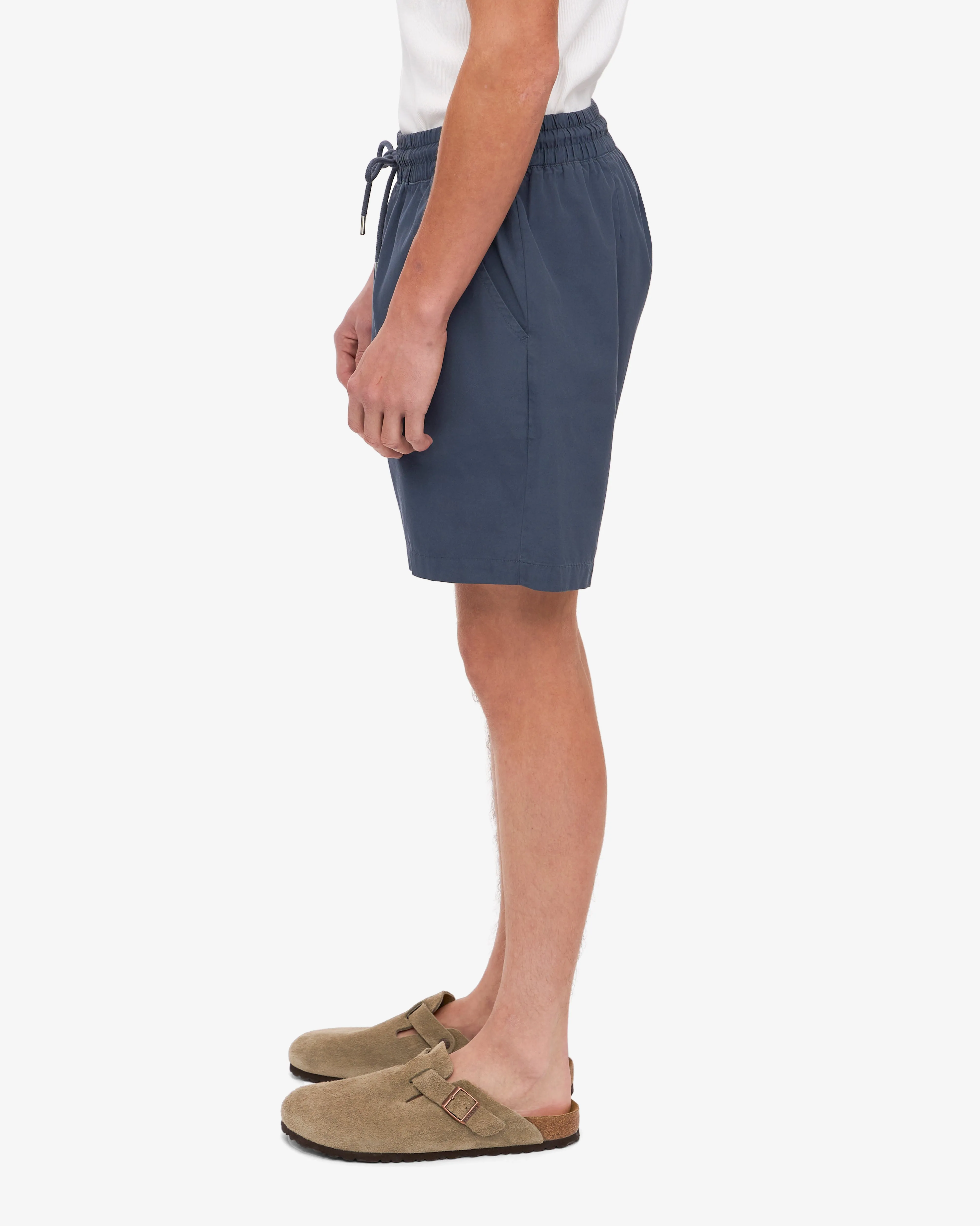 Organic Twill Shorts - Petrol Blue