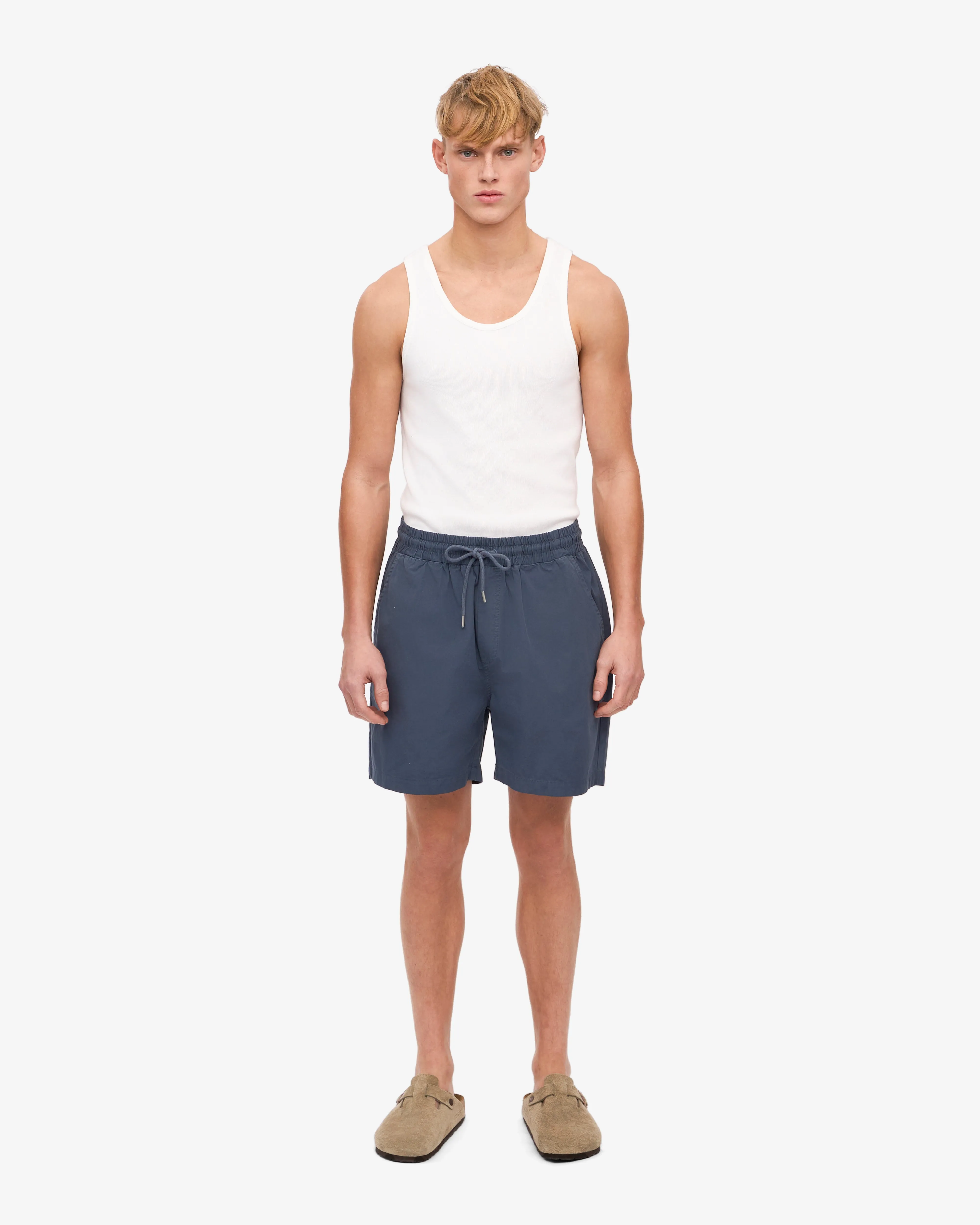 Organic Twill Shorts - Petrol Blue