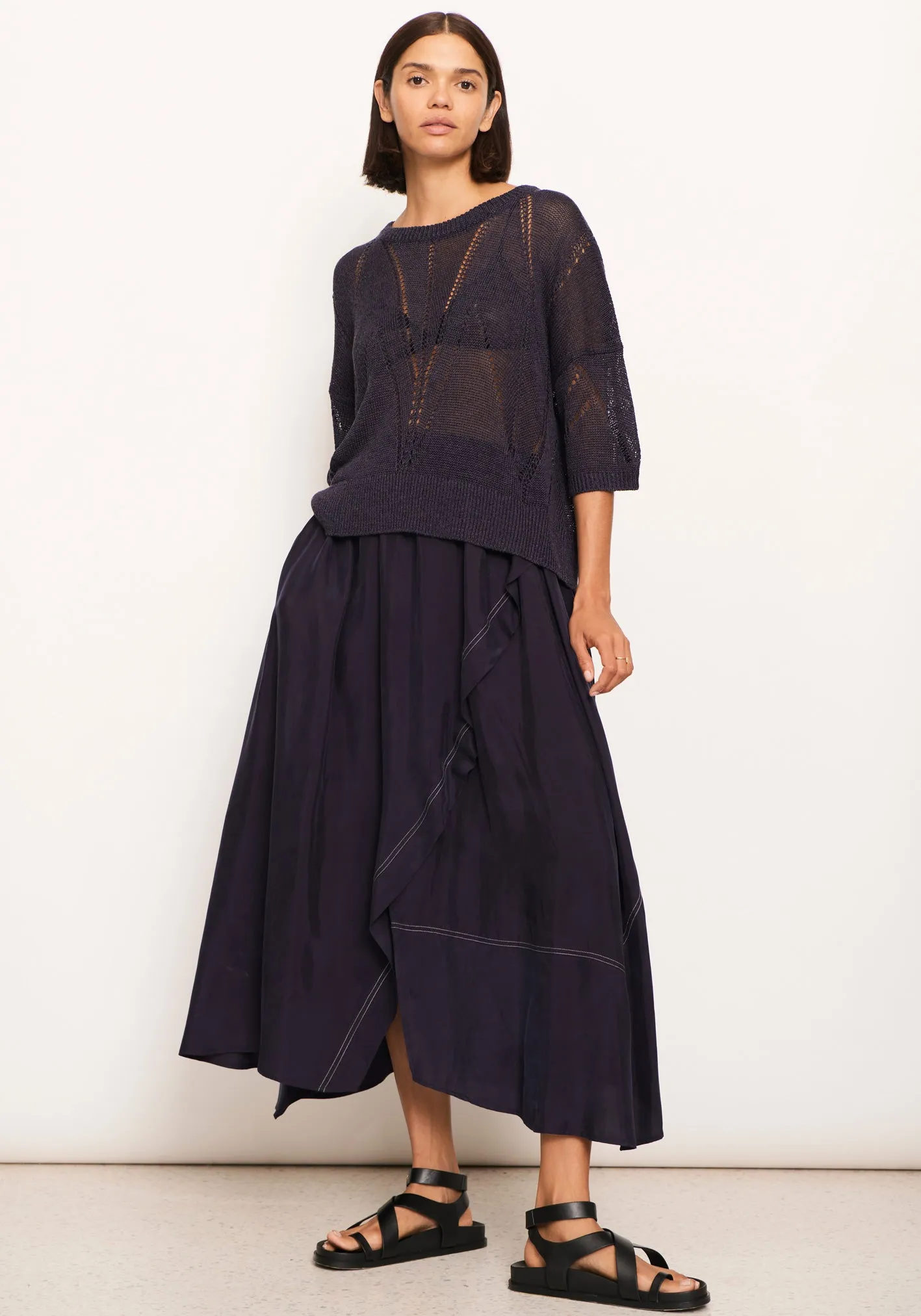 Pier Pointelle Knit Tee