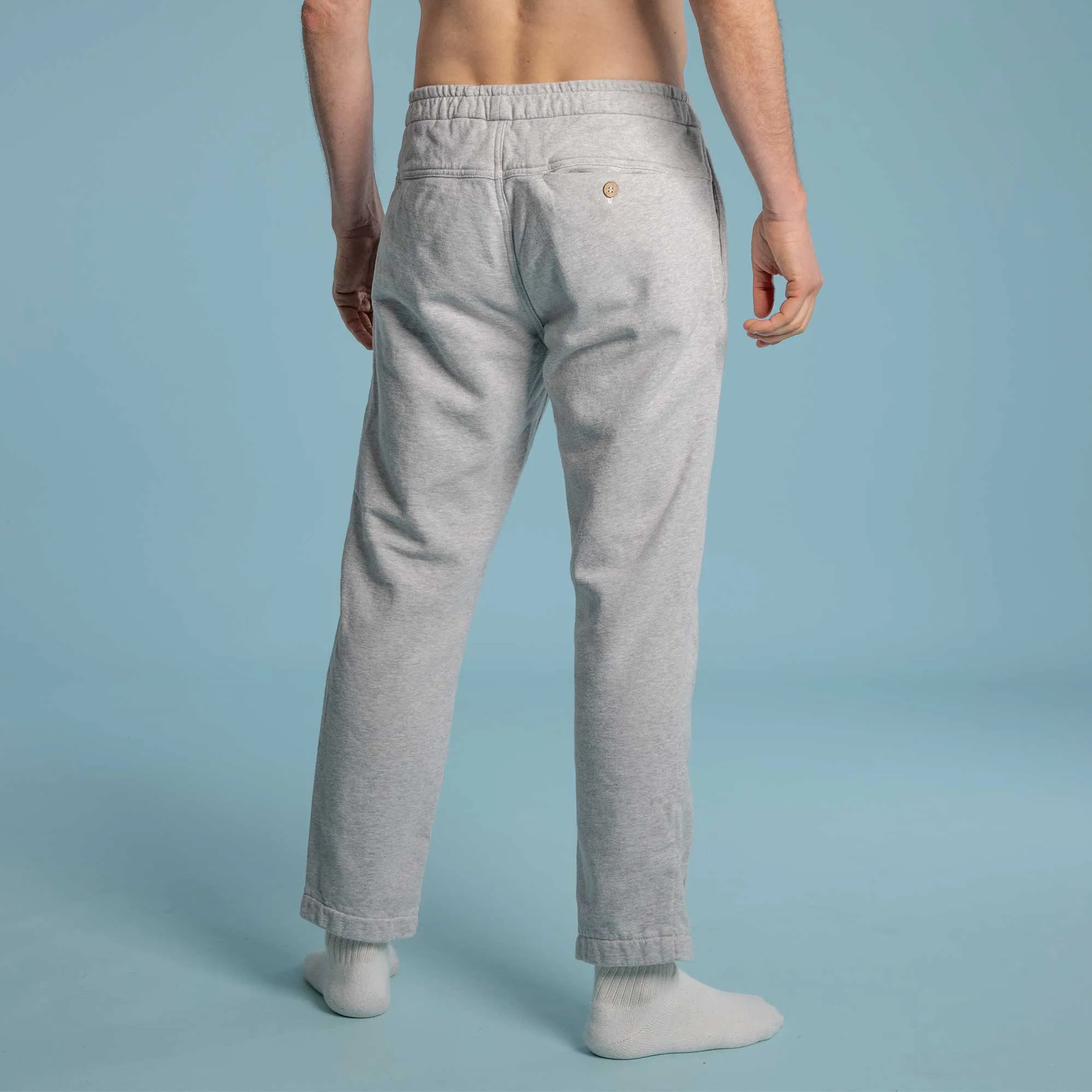 REDMOND 100% Organic Cotton Fleece Flex Waist Jogger Pants (Organic Cotton Thread, Plastic-Free Coconut Button)