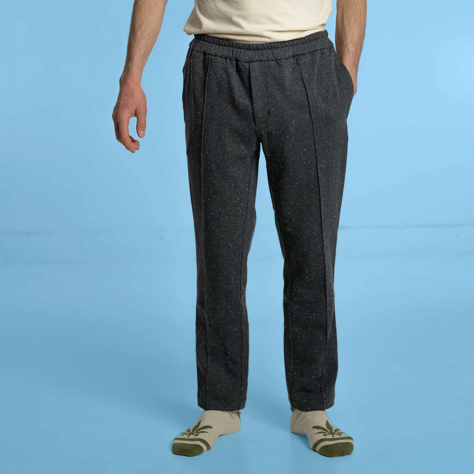 REDMOND 100% Organic Cotton Fleece Flex Waist Jogger Pants (Organic Cotton Thread, Plastic-Free Coconut Button)