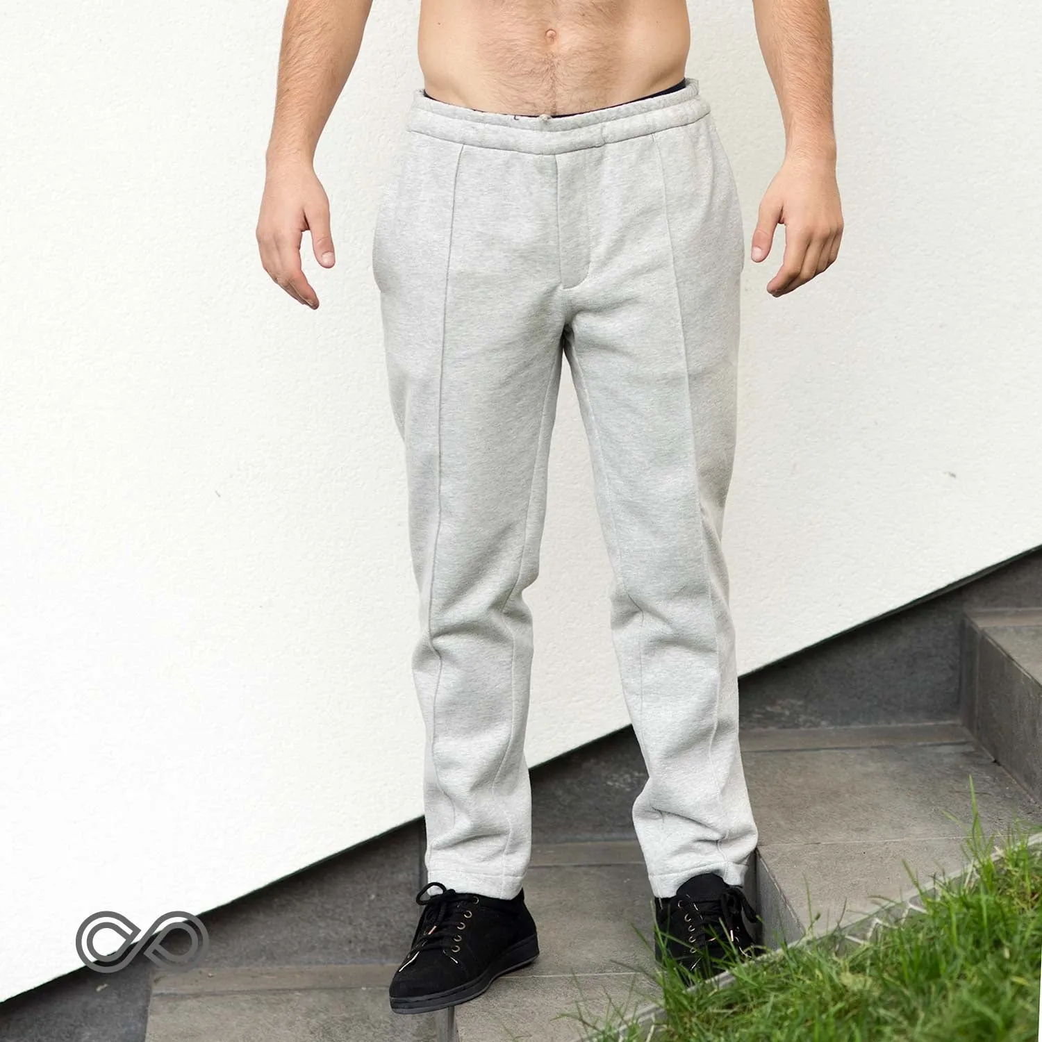REDMOND 100% Organic Cotton Fleece Flex Waist Jogger Pants (Organic Cotton Thread, Plastic-Free Coconut Button)