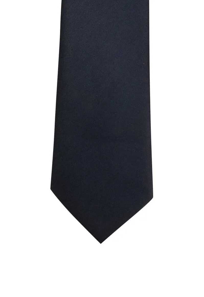 Solid Gun Metal Gray Skinny Tie