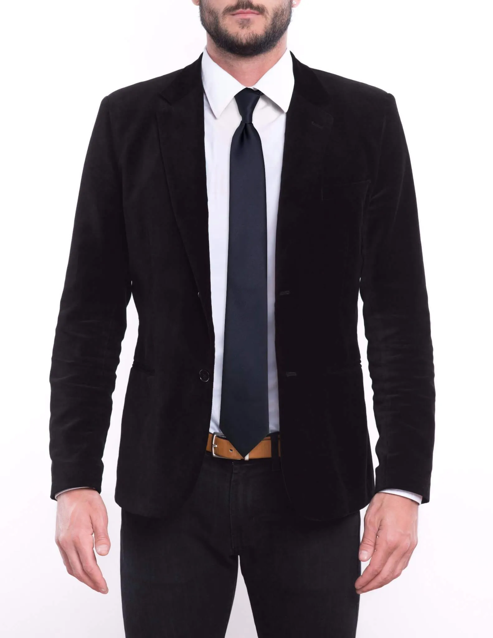 Solid Gun Metal Gray Skinny Tie