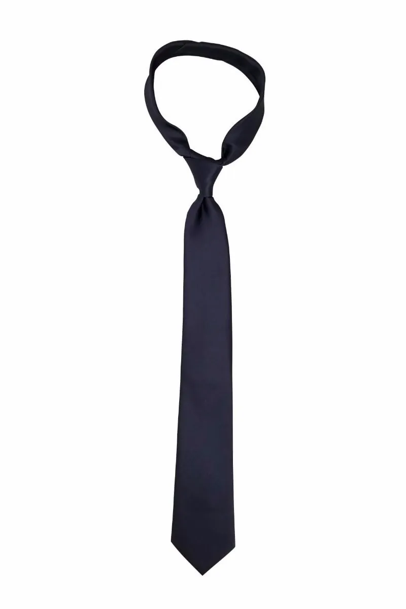 Solid Gun Metal Gray Skinny Tie