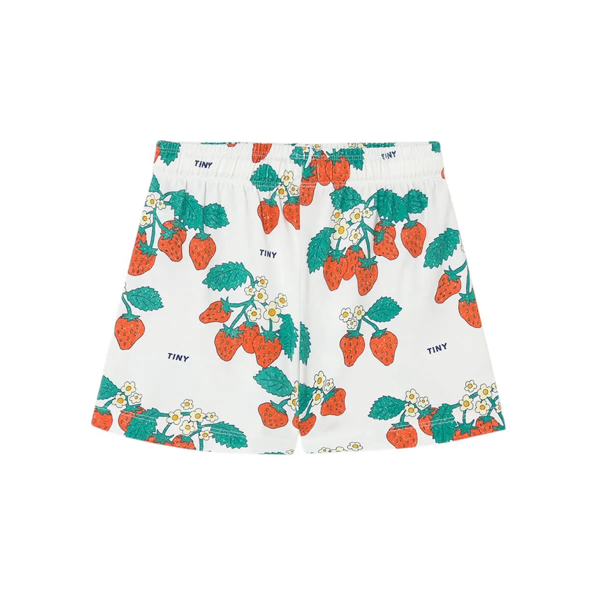 Strawberries Shorts in Off White by Tinycottons