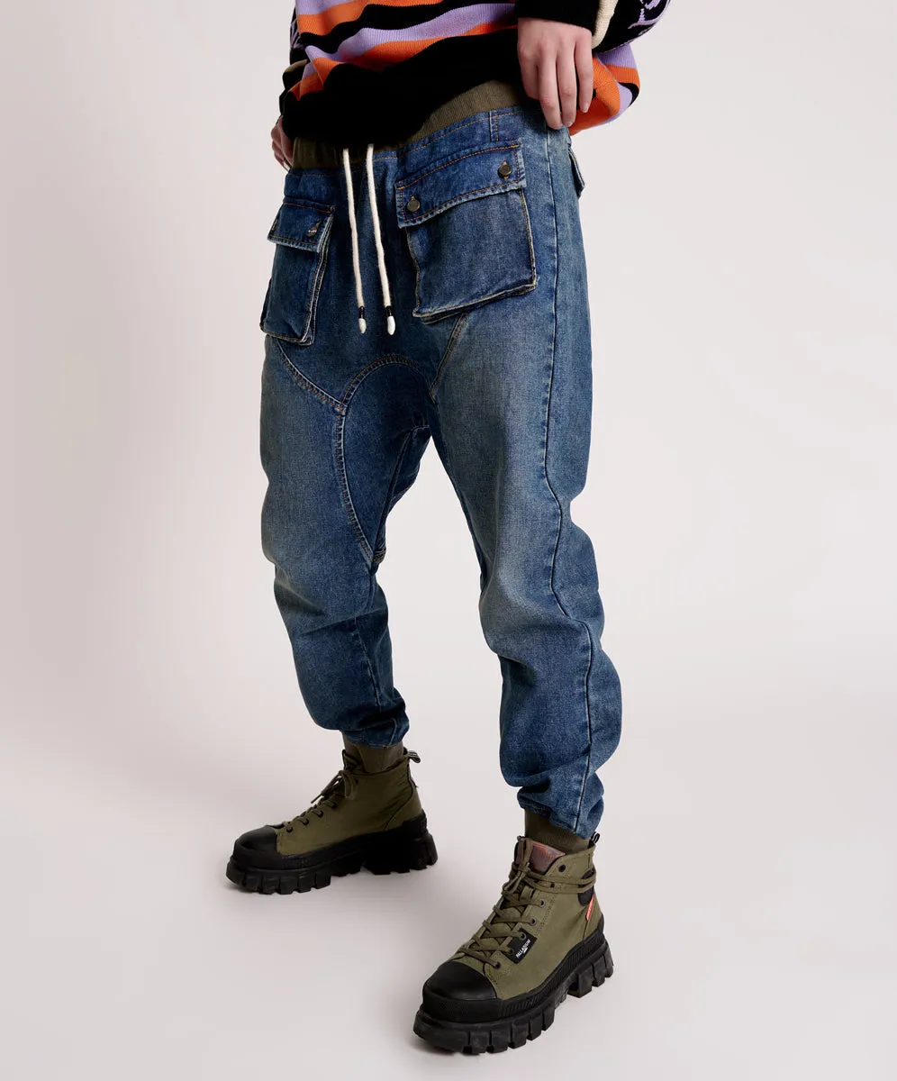USED BLUE CADET JEANS