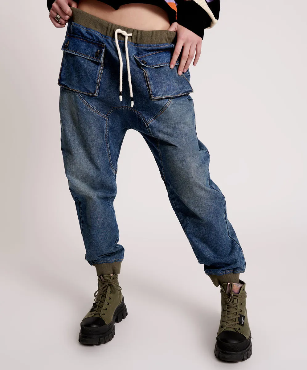 USED BLUE CADET JEANS