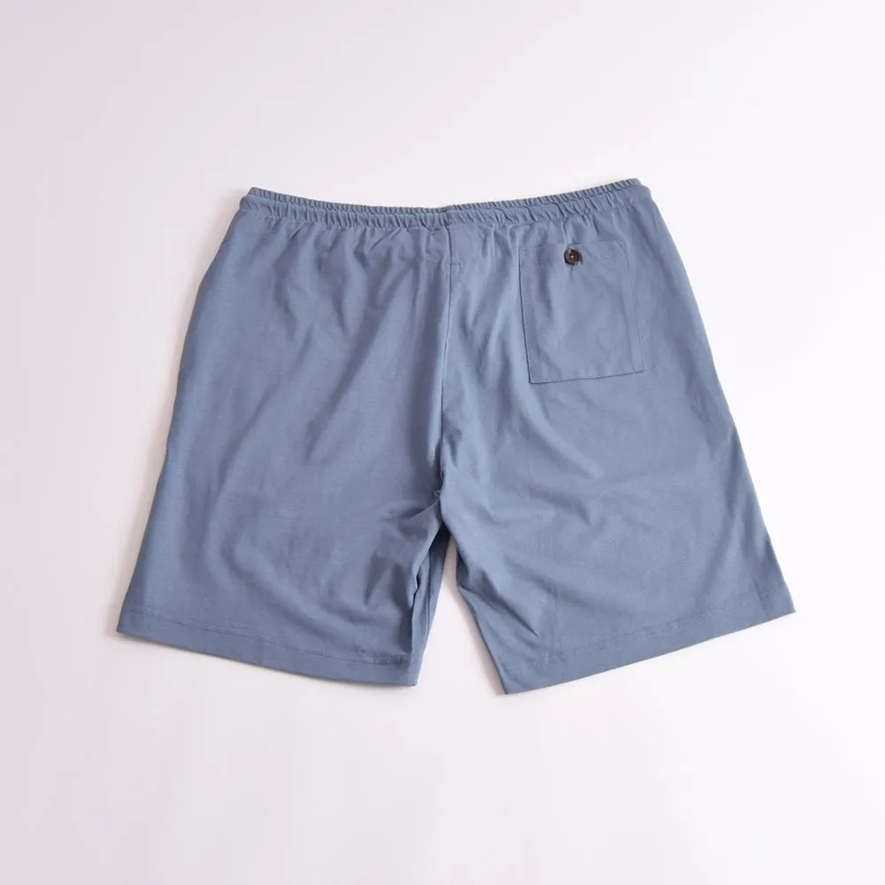 Uskees Teal Blue Drawstring Jersey Shorts