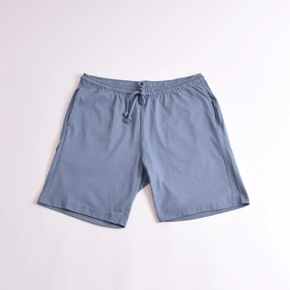 Uskees Teal Blue Drawstring Jersey Shorts