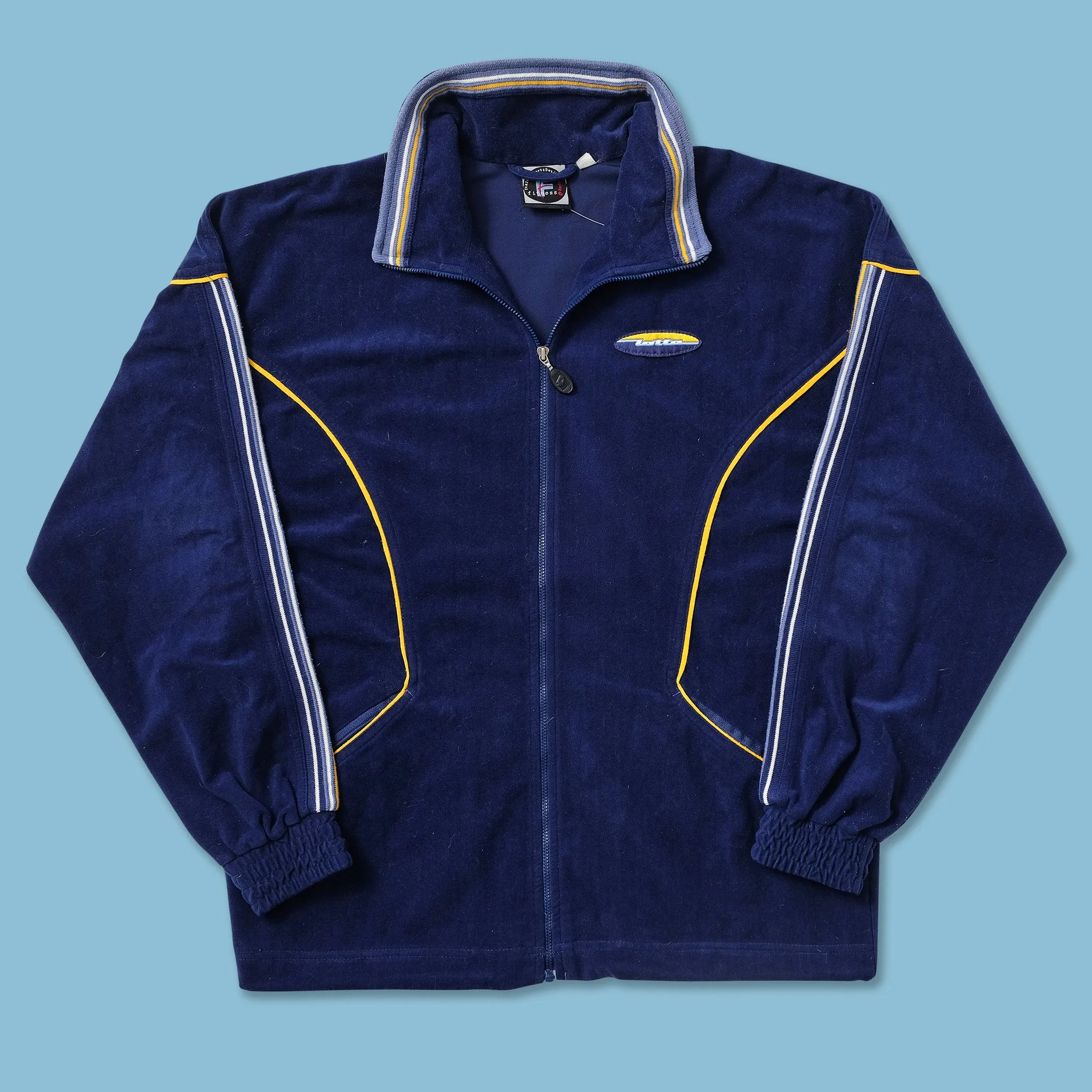 Vintage Lotto Velour Track Jacket Small