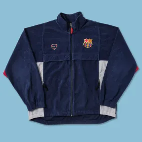 Vintage Nike FC Barcelona Velour Track Jacket Large