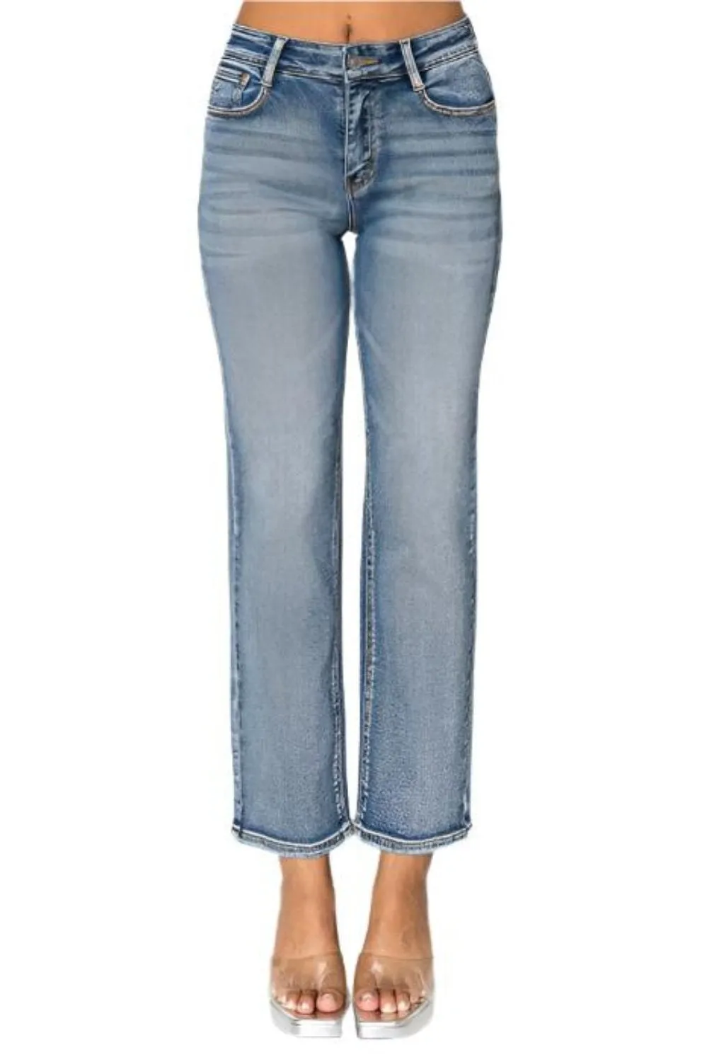 Wax Jean - Potassium Wash Straight Jeans - 90369