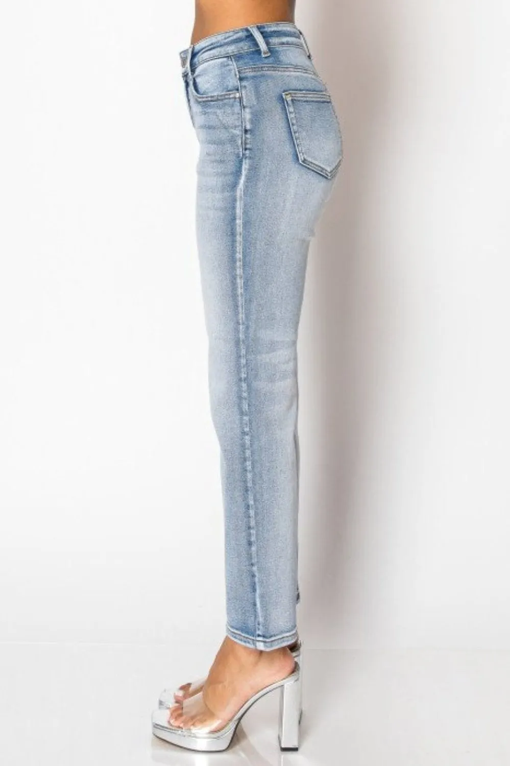 Wax Jean - Potassium Wash Straight Jeans - 90369