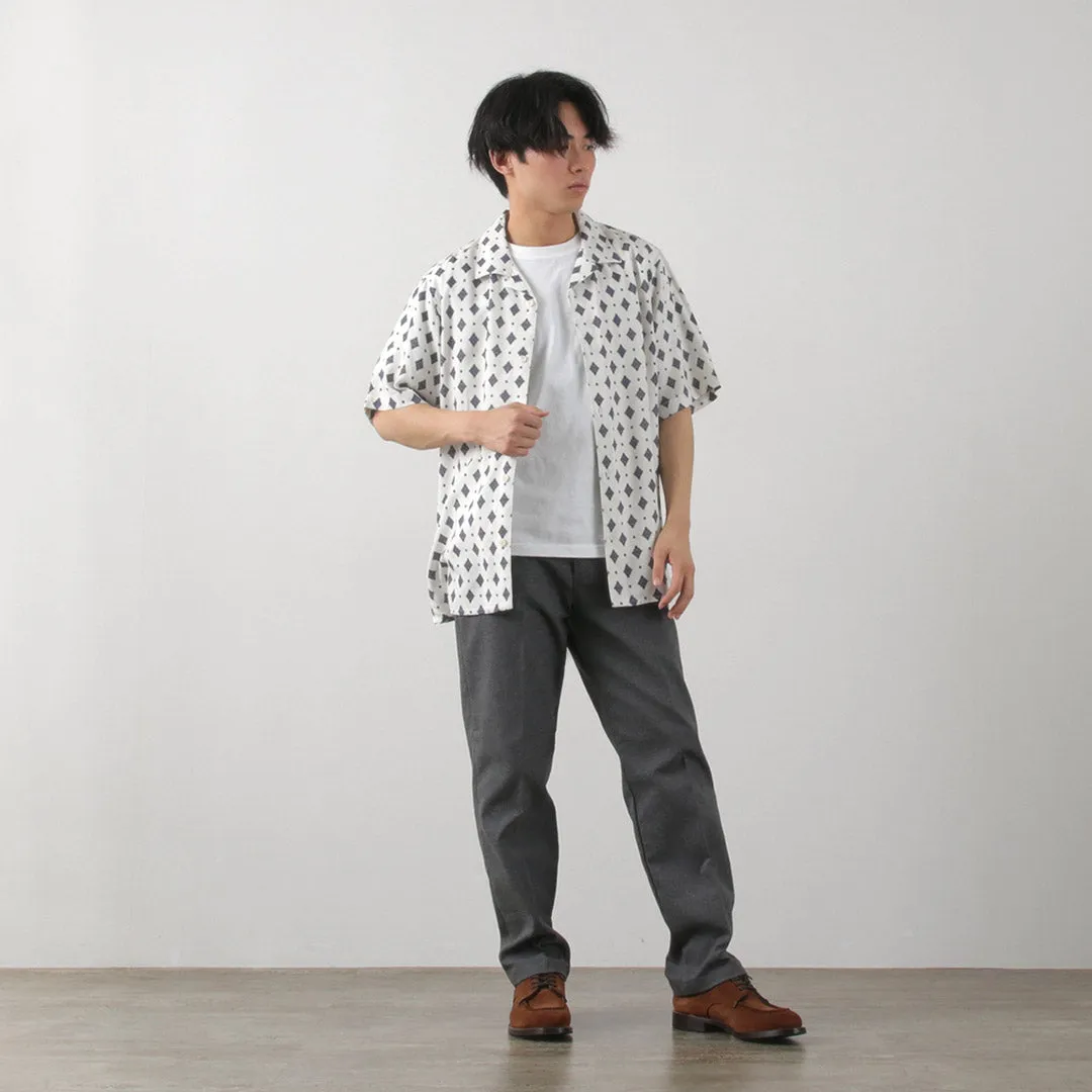 WAX LONDON / Didcot Short Sleeve Shirt Ditsy Tile