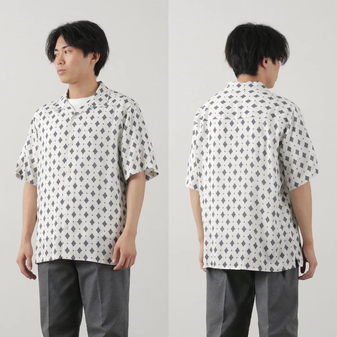 WAX LONDON / Didcot Short Sleeve Shirt Ditsy Tile