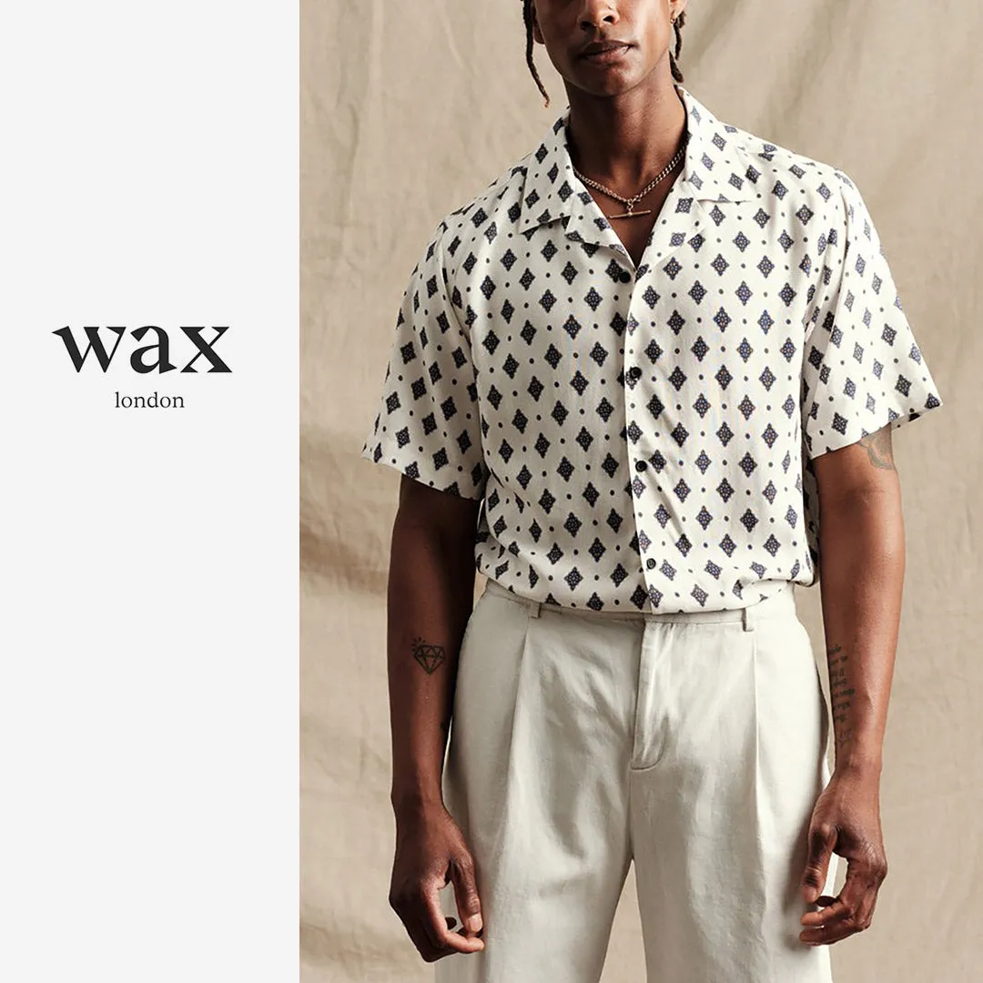 WAX LONDON / Didcot Short Sleeve Shirt Ditsy Tile