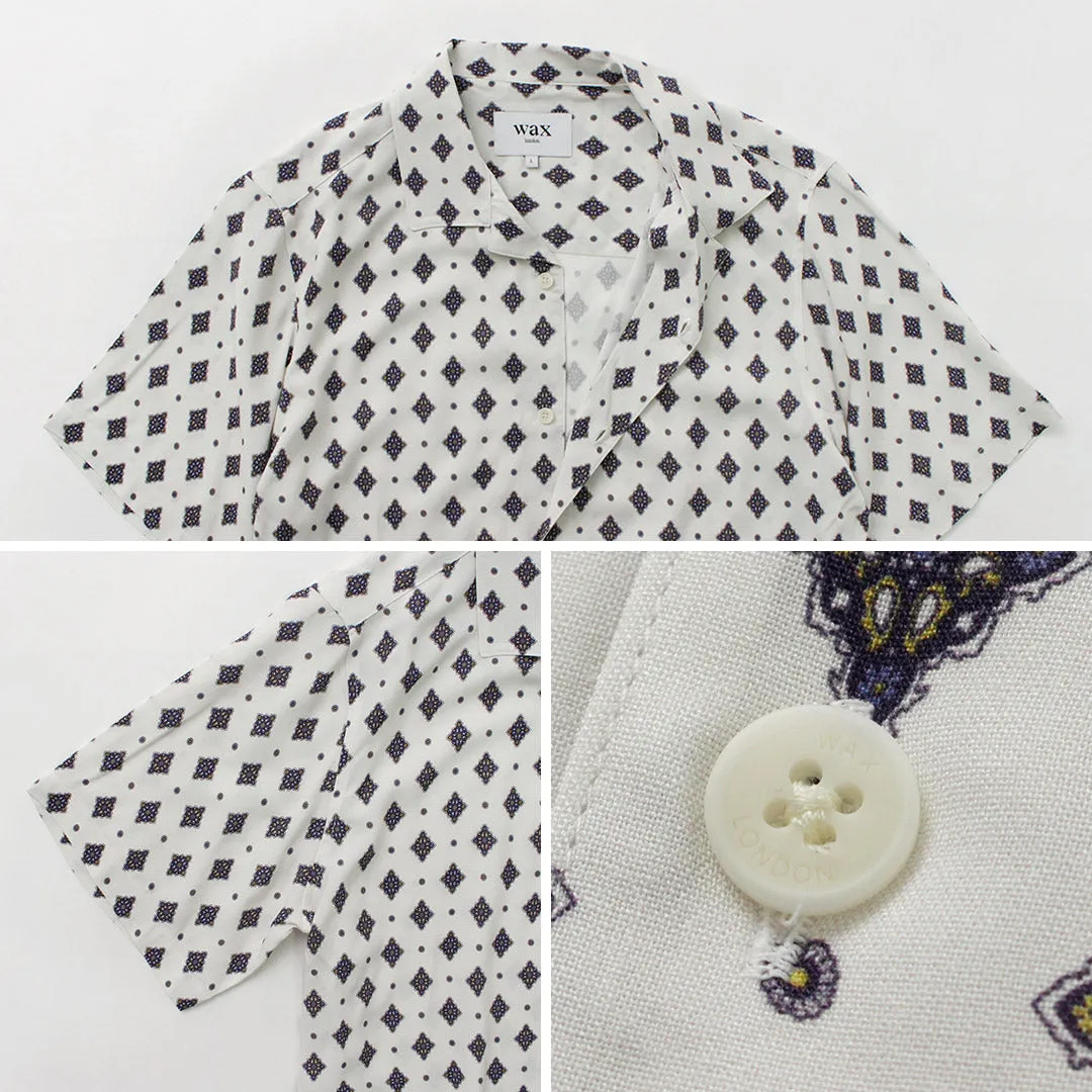 WAX LONDON / Didcot Short Sleeve Shirt Ditsy Tile