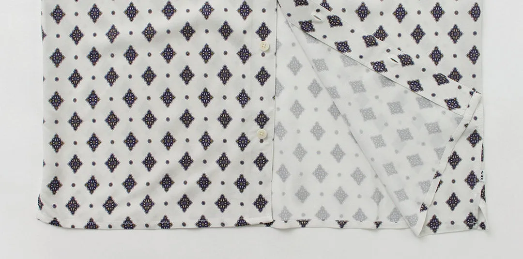 WAX LONDON / Didcot Short Sleeve Shirt Ditsy Tile