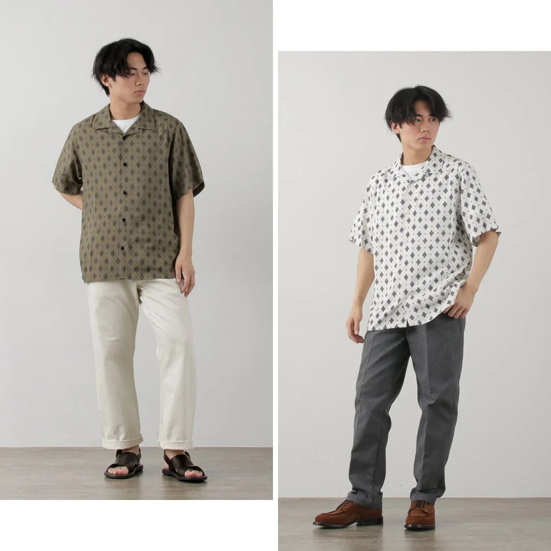 WAX LONDON / Didcot Short Sleeve Shirt Ditsy Tile