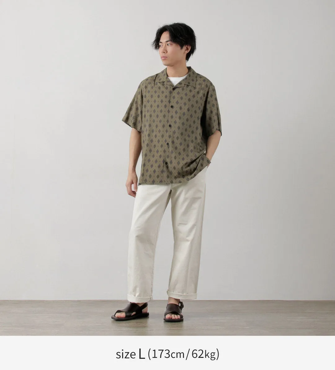 WAX LONDON / Didcot Short Sleeve Shirt Ditsy Tile