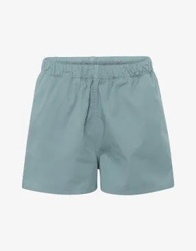 Women Organic Twill Shorts - Steel Blue
